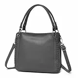 Miss Lulu Handtasche Damen Mittelgroß, Weiche PU Leder Wasserdichte Tasche Umhängetasche Henkeltaschen Damenhandtasche Damentaschen Tote Bag Schultertaschen Shopper mit 3 Taschen
