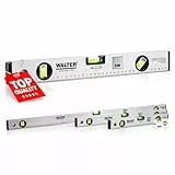 WALTER Wasserwaagen-Set 4-tlg. Wasserwaage in den Längen 40cm, 60cm und 100cm & Mini-Wasserwaage | mit 3 Libellen für präzise Messungen, angenehme Handhabung | robustes & leichtes Aluminiumgehäuse