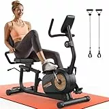 YOSUDA 2026 Upgrade Liegeergometer Testsieger für Zuhause, 16 Widerstandsstufen, 4D verstellbarer XL-Komfortsitz, App/Bluetooth, Integrierte Klappsäule, Heimtrainer Fahrrad für Senioren, 160 KG/190 CM