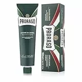 Proraso Shaving Cream Tube, 150 ml, erfrischende, belebende und cremige Rasierseife für Herren, mit Eukalyptusöl und Menthol, Made in Italy, Grün