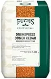 Fuchs Professional - Drehspiess Döner Kebab Gewürzzubereitung | Gewürz für den typischen-Döner Geschmack | Profi-Qualität für Großverbraucher und Gastronomie | 1 kg im recyclebaren Beutel