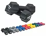 Bad Company Neopren Hanteln 2 x 5 kg schwarz - Kleine Hantel gummiert für Fitness Gymnastik Aerobic Zuhause - Home Gym Kurzhanteln für Frauen Männer - Dumbbells 5kg
