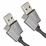 KabelDirekt – USB-A 3.0 auf USB-C-Kabel – 2x 1m (SuperSpeed Datenkabel und Ladekabel, geeignet für Smartphones und Tablets mit USB-C-Anschluss, schwarz/space grey) – PRO Series