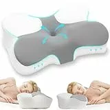 Z-hom Nackenkissen Kopfkissen, Memory Foam Kissen ergonomisches Nackenkissen Kopfkissen, Pillow Kissen für Seiten, Rücken & Bauchschläfer, Ergonomisches Seitenschläferkissen