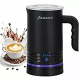 Panana-Elektrische Milchaufschäumer-Kaffee-Dämpfer, 4-in-1 Automatische Milchaufschäumer, Wärme- und Kalt-Gebräu-Macher, 430 ml Fassungsvermögen für Cappuccinos, Lattes und heiße Schokoladen