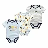Chamie Baby Kleidung Kurzarmbody 98 Kurzarm Bodys FüR Jungen Und MäDchen Body Baby MäDchen Strampler Babysachen Neugeborenen Set Baby Geschenk