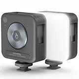 SMALLRIG P96 Mini LED Videoleuchte, Video licht 96 LED-Perlen mit Inbegriffen Cold Shoe, Tragbare Kamera Licht mit 2200mAh Akku, 2700K–6500K, CRI 95+, Innovative Drehtellersteuerung - 3286B