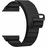 MroTech Kompatibel mit Watch Ultra2 Armband Sport Loop Ultra Nylonarmband Herren Geflochten Ersatzarmband für 49mm 44mm 45mm 46mm Serie 10/9/8/7/6/5/4/3/2/1 42mm Band Textil Nylon,Schwarz/Schwarz