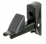 Alberts 307752 Fensterladen- und Tür-Feststeller | selbstschließend | Aluminium, schwarz lackiert | Abstand Feststeller - Platte 15 - 50 mm