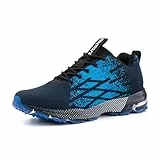 Hitmars Sneaker Herren Turnschuhe Damen Laufschuhe Sportschuhe Joggingschuhe Walkingschuhe Outdoor Sport Running Schuhe Blau N1 EU43