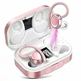 KT1 Bluetooth Kopfhörer Sport, in Ear Kopfhörer Kabellos Bluetooth 5.3 mit HD Mic, Herausragender Sound, 120 Std Spielzeit, IP7 Wasserdicht Ohrhörer mit Ohrhaken