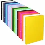 Conipa® 18er Set Ringordner & Ringbuch A4-Format (schmal) mit 2-Ringe-Meachanik - 18 Farben Ringmappe & Ordner Hefter für Dokumente, Unterlagen & Trennregister (aus PP) - Ringhefter für Schule & Büro