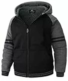 LLdress Fleecejacke Jungen Kapuzenpullover Mit Zipper Kinder Hoodie Warm Kapuzenjacke Causal Winter Ourdoor Sweatjacke Mit Fleecefutter Hooded Jacken für Junge