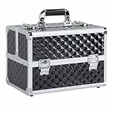Yaheetech Kosmetikkoffer Schminkkoffer Beauty Make-up Case Multikoffer Friseurkoffer Werkzeugkoffer, abschließbar inkl.2 Schlüssel