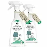 Emma Grün® Textil & Schuhspray gegen Geruch 2x 500ml, Textil & Schuhe Geruchsentferner, Geruchsneutralisierer Schuhe Spray gegen Fußgeruch, Nachhaltiges Schuh Deo Spray Made in Germany