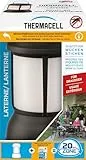 Thermacell Mückenabwehr Laterne ohne Wirkstoffplättchen, innovatives Mückenschutz Standgerät in modernem Design, für Garten, Terrasse und Camping mit Umgebungsbeleuchtung, Schwarz