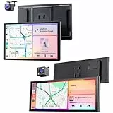 Krunia Tragbares Wireless CarPlay Display Set – 9.26 Zoll & 8 Zoll, Apple CarPlay & Android Auto, Magnetische Halterung, OTA-Updates, Rückfahrkamera, Bluetooth, GPS