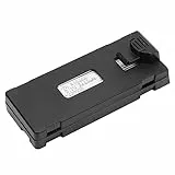 Cryfokt RC Drone Lithium Batterie, Mini Drone 3,7 V Lithium Batterie Leichter Kurzschlussschutz 2600 MAh Breite Anwendungen Überladeschutz für Reparatur