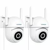 litokam Überwachungskamera Aussen 2.5K, 4MP WLAN Outdoor Kamera mit bewegungsmelder, 360 Grad Kamera überwachung aussen für Babyphone mit Kamera, Außenkamera innen mit aufzeichnung (2 Stück)