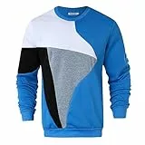 Generisch Herren Pullover Sweatshirt Rundhals Langarmpullover Aus Baumwolle Sweater Soft Sweatshirts Loose Fit Tee T-Shirt Für Sport Und Freizeit