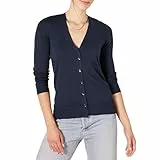 Amazon Essentials Damen Leichter Cardigan mit V-Ausschnitt (in Übergröße erhältlich), Marineblau, XL