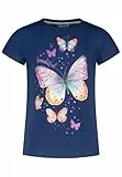 T-Shirt mit glitzerndem Schmetterling Print für Mädchen