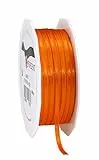 PRÄSENT C.E. Pattberg Satin orange, 50 m Satinband zum Einpacken von Geschenken, 3 mm Breite, Geschenkband zum Dekorieren & Basteln, Dekoband, Anlass