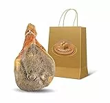Moretti® Roher Rohschinken | 7kg ca. | Dünn gewürzt | 100% natürlich | Ohne Konservierungsstoffe | Hergestellt in Kalabrien (mit Knochen)