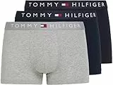 Tommy Hilfiger Herren Boxershorts Trunks Unterwäsche, Mehrfarbig (Des Sky/Grey Htr/Des Sky), M