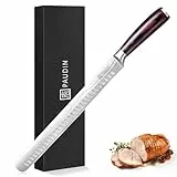 PAUDIN Schinkenmesser Tranchiermesser 30 cm, Küchenmesser für Schinken, Profi Fischmesser aus hochwertigem Edelstahl, Extra Scharfe Lachsmesser mit Ergonomischem Pakkaholz Griff