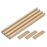 BESPORTBLE Domino Halter Holz 4-Teiliges Spielsteinablagen Für Domino Spiel Und Mexican Train Brettspiel Zubehör Mit Abgerundeten Kanten 10.00 X 2.76 X 0.59 in