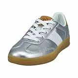 bugatti Damen Sandaletten, Frauen Sandalen,Sommersandalen,bequem,flach,Sommerschuhe,Freizeitschuhe,offene Schuhe,Silver/Cognac (1363),41 EU/EU UK