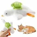 GAROMIA Interaktives Katzenspielzeug, Elektrisch Katzenspielzeug interaktives Spielzeug, Elektrisch Vogelspielzeug Spielzeug Katze Interaktives Ente Plüschiges Cat Toy Für Alle Katzengrößen