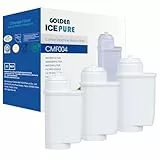 GOLDEN ICEPURE Wasserfilter Kaffeevollautomat für Siemens® Wasserfilter EQ Series, EQ3/EQ6/EQ9, EQ500, S700, Brita® Intenza 575491, Bosch® TCZ7003, TCZ7033, NSF-zertifizierter, 3 stück