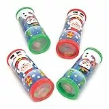 Baker Ross Weihnachtskaleidoskope FC252-4 Stück, basteln Sie Ihr eigenes Kaleidoskop, für Kinder, Kunst- und Bastelaktivitäten, perfekt für Partytüten, als Mitgebsel und kleine Geschenke