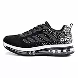 Axcone Damen Herren Sneaker Laufschuhe Air Sportschuhe Kletterschuhe Turnschuhe Running Fitness Sneaker Outdoors Straßenlaufschuhe Sports 833 BK 43EU