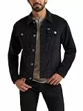 Wrangler Herren Men's Corduroy Trucker Jacket Jacke, Schwarz (Jet Black), L