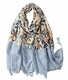 FAIRYGATE Tücher Damen Mode Schals & Tücher für Mädchen Gemustert Bedruckt Elegant Lang Ganzjährig Quaste Schal 67007