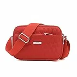 YANAIER Handtasche Damen Umhängetasche Kleine Tasche Schultertasche Frauen Kleine GeldböRse Brieftasche Mode Damentaschen (Rot-2)