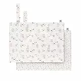 LÄSSIG Nasstasche wiederverwendbar für Kind Baby 2 Stück/Wet Bag Tiny Farmer Dots/Sheep