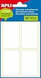 APLI 2683 Etiketten, selbstklebend, weiß, 34 x 53 mm, 6 Blatt