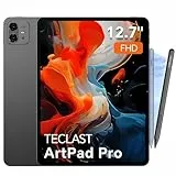 TECLAST Tablet Artpad Pro 12.7' Android 15 Tablets, Helio G99 Gaming Tablet | 20GB RAM 256GB ROM | Dual SIM LTE | 10000mAh | Widevine L1 | GPS/GMS | USBC Anschluss | 30W Schnellladung | Stift inkl.