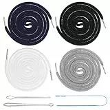 LXUEJIE 8 Stück Kordel für Jogginghose, Baumwolle Kordelband mit 3 Durchziehnadel 140CM Jogginghose Band Hosenband Kordelband für Hosen für Hoodie, Sporthosen Hosen, Sweatshirts, Jacken