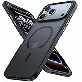 Miracase für iPhone 17 Pro Hülle für Magsafe [TOP Militärschutz & Magnetkraft] Stoßfest Kratzfest mit Samtiger Haptik Extrem Langlebig Handyhülle für iPhone 17 Pro 6,3', Matt-Schwarz