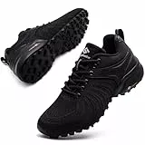 Mufanton Traillaufschuhe Herren Laufschuhe Wanderschuhe Leicht Straßenlaufschuhe Sneaker Trekkingschuhe rutschfeste Outdoor Fitnessschuhe Sportschuhe,Schwarz,EU45
