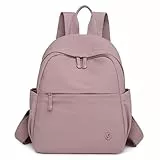 JIANLINST Rucksack Damen Klein Cityrucksack Women Modern Kleiner Tagesrucksack Casual Daypack Wasserdicht Mini Damenrucksäcke für Lässig Reisen Schule Lila