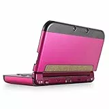 TNP Schutzhülle kompatibel mit Nintendo New 3DS XL LL 2015, Hot Pink – Kunststoff + Aluminium Ganzkörper-Schutzhülle zum Aufstecken, Hartschalenhülle mit neuem modifiziertem Scharnier-Design