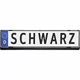 HP-Autozubehör 18515 Kennzeichenhalter Schwarz glänzend