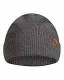 DANISH ENDURANCE Merino Mütze, Klassische Wollmütze, Warme Wintermütze, Thermo Beanie, Weich, Stretchy, Unisex, für Damen & Herren, Grau, One Size