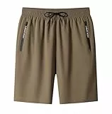 Generisch Hercurvy Icyshorts – women's Man's Ice Silk Cooling Quick-Dry Stretch Shorts with Zipper Pockets, Unisex M-8XL